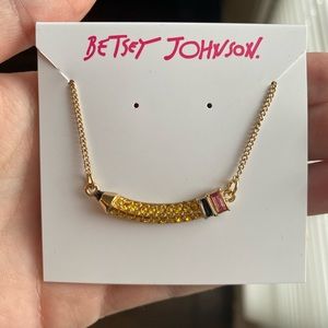 Betsey Johnson Pencil Necklace